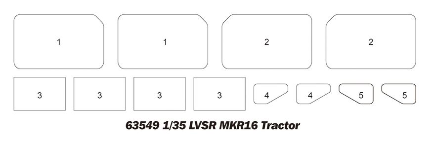 Сборная модель 1/35 тягач LVSR MKR16 I Love Kit 63549