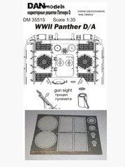 Photoetched 1/35 D/A Panther D/A DAN Models 35515 Super Engine Grilles, In stock