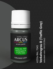 Acrylic paint RAL 7043 Verkehsgrau B (Traffic Gray B) ARCUS A255