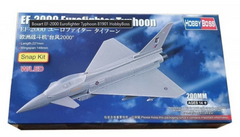 Сборная модель 1/75 самолет EF-2000 Eurofighter Typhoon Snap Kit LED HobbyBoss 81901