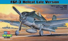Assembled model 1/48 aircraft F6F-3 Hellcat - Late Version Hobby Boss 80359