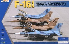 Сборная модель 1/48 самолет F-16A/B NSAWC Adversary Kinetic 48004