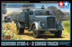 Сборная модель 1/48 грузовой автомобиль German 3ton 4x2 Cargo Truck Tamiya 32585