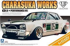 Сборная модель 1/24 автомобиля Nissan Skyline Charasuka Works LB-Performance Aoshima 05757
