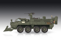 Assembled model 1/72 M1132 Stryker Engineer Squad Vehicle w/SOB Trumpet 07456