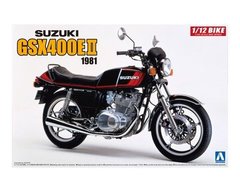 Сборная модель 1/12 мотоцикла Suzuki GSX400E II 1941 Aoshima 05457