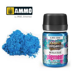 Пигмент Metallic Blue Ammo Mig 3046