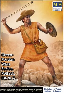 Figures 1/32 Greek warrior Peltast (Greek-Persian wars. Set No. 7) MASTER BOX 32017