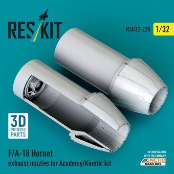 Масштабна модель 1:32 вихлопні сопла F/A-18 Hornet для набору Academy/Kinetic Reskit RSU32-0220