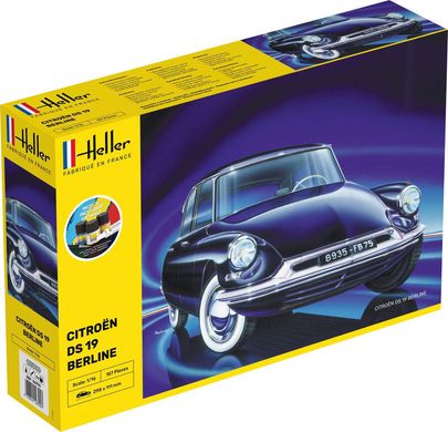 Збірна модель 1/16 автомобіль Citroen DS 19 Berline - Стартовий набір Heller 56795