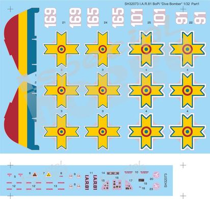 Збірна модель 1/32 гвинтовий літак I.A.R. 81 BoPi Special Hobby SH32073