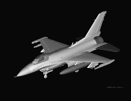 Збірна модель 1/72 літак F-16C Fighting Falcon Hobby Boss 80274