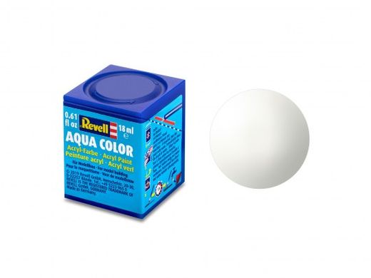 Acrylic paint white, glossy, 18 ml. Aqua Color Revell 36104