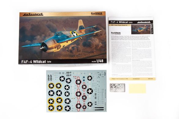 Збірна модель 1/48 винищувач F4F-4 Wildcat late 1/48 PROFIPACK Eduard 82203