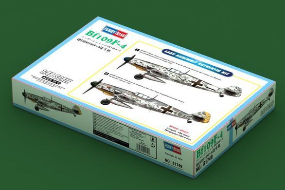 Сборная модель 1:48 немецкий самолет BF109 F4 HobbyBoss 81749