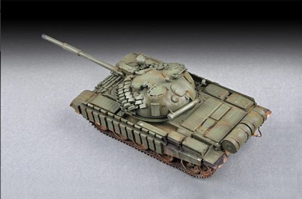 Assembled model 1/72 Moscow tank Russian T-62 ERA (Mod.1972) Trumpeter 07149