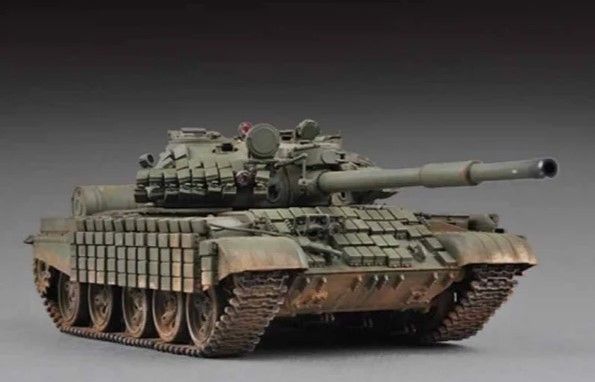 Сборная модель 1/72 москальский танк Russian T-62 ERA (Mod.1972) Trumpeter 07149