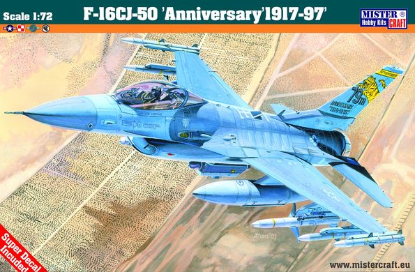 Сборная модель 1/72 самолет Lockheed Martin F-16CJ Block 50 MisterCraft D106