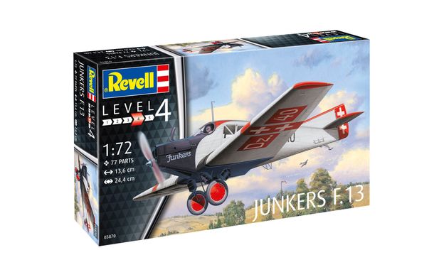 Prefab model 1/72 transport plane Junkers F.13 Revell 03870