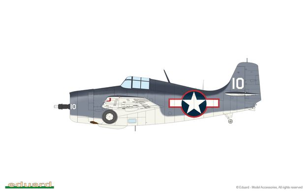 Збірна модель 1/48 винищувач F4F-4 Wildcat late 1/48 PROFIPACK Eduard 82203