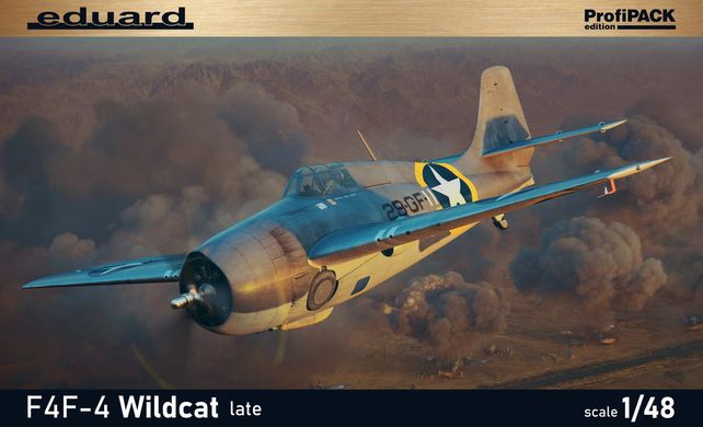 Збірна модель 1/48 винищувач F4F-4 Wildcat late 1/48 PROFIPACK Eduard 82203