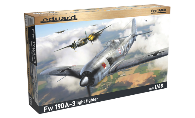 Assembled model 1/48 aircraft Fw 190A-3 light fighter ProfiPACK edition Eduard 82141