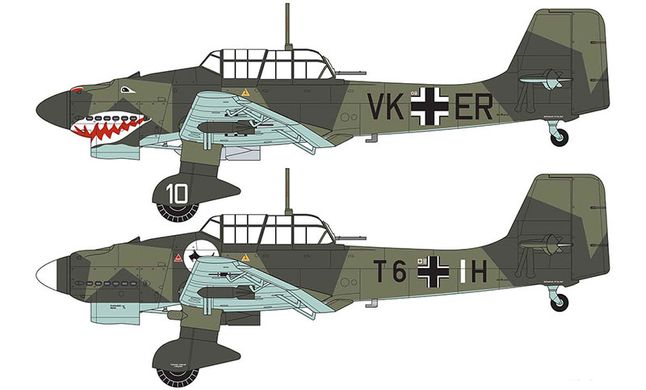 Сборная модель 1/72 штурмовик Junkers Ju87 B-1 Stuka Airfix A03087A