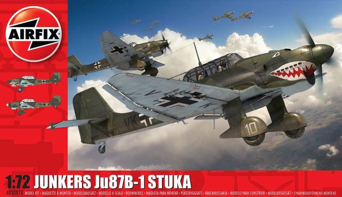 Збірна модель 1/72 штурмовик Junkers Ju87 B-1 Stuka Airfix A03087A