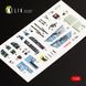 F/A-18A "Hornet" Interior 3D Stickers for Kinetic Kit (1/48) Kelik K48028, In stock