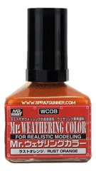 Wash Orange rust Weathering Color Rust Orange (40ml) WC08 Mr.Hobby WC08