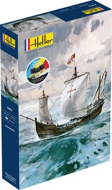 Prefab model 1/75 sailing ship Pinta Starter kit Heller 56816