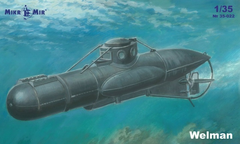 Збірна модель 1/35 британський підводний човен Welman W10 Mikromir 35-022