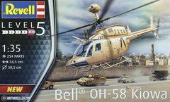 Сборная модель вертолета 1/35 Bell OH-58 Kiowa Revell 03871