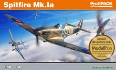 Assembled model 1/48 aircraft Spitfire Mk.Ia ProfiPACK edition Eduard 82151