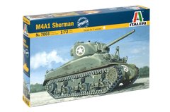 Збірна модель 1/72 танк M4A1 Sherman Italeri 7003