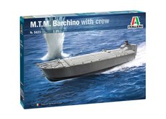 Сборная модель 1/35 моторная лодка MTM. Barchino with crew Italeri 5623