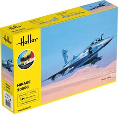 Сборная модель 1/48 самолет Mirage 2000C Стартовый набор Heller 56426
