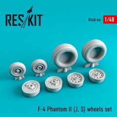 Scale Model F-4 Phantom II Wheel Kit (J, S) (1/48) Reskit RS48-0066, Out of stock