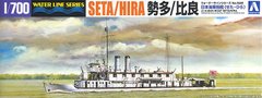 Сборная модель 1/700 атакующий корабль IJN Gunboat Seta / Hira Water Line Series Aoshima 04547