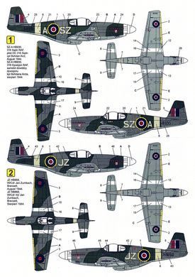 Декалі 1:48 для North American P-51 Mustang III Techmod 48033