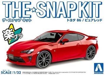 Сборная модель 1/32 автомобиля Toyota 86 (Pure Red) - SNAP KIT Aoshima 05755