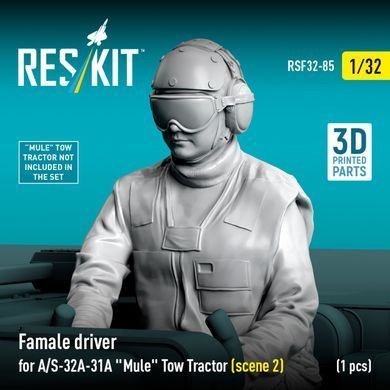 Фігура 1:32 жінка-водій тягача A/S-32A-31A "Mule" Reskit RSF32-0085