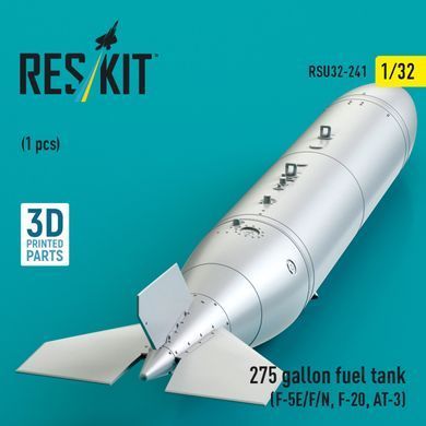 Масштабна модель 1:32 паливний бак на 275 галонів (F-5E/F/N, F-20, AT-3) (1 шт.) Reskit RSU32-0241
