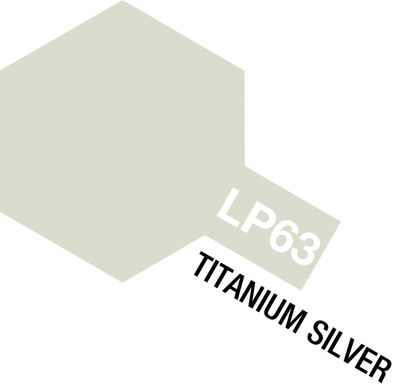 Нитро краска LP63 Титан Серебряный (Titanium Silver) Tamiya 82163