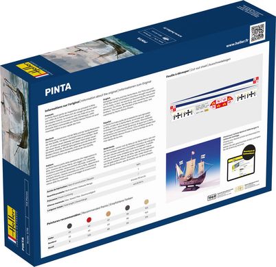 Prefab model 1/75 sailing ship Pinta Starter kit Heller 56816