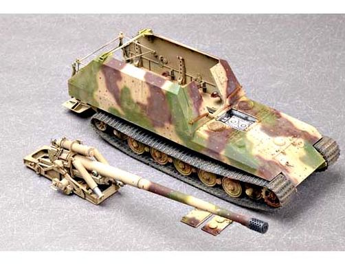 Збірна модель 1/35 німецька 170-мм САУ Geschützwagen Tiger für 17cm Kanone 72 (Sf) Trumpeter 00378