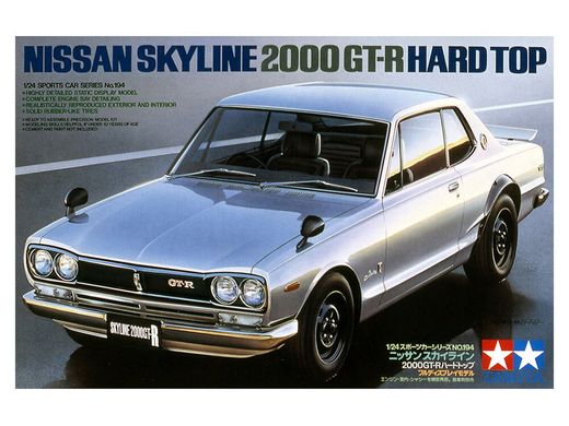 Сборная модель 1/24 автомобиль Nissan Skyline 2000 GT-R Hard Top Tamiya 24194