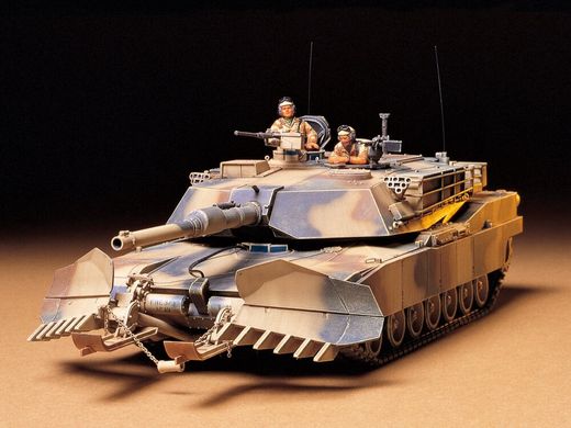 Сборная модель танк U.S. M1A1 Abrams с минным плугом Tamiya 35158