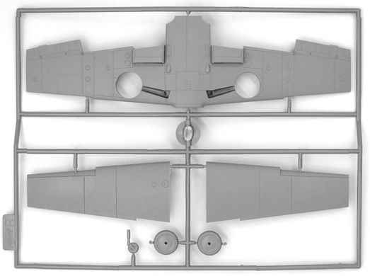 Збірна модель 1/48 літак Bf 109F-4 з німецьким наземним персоналом ICM 48805
