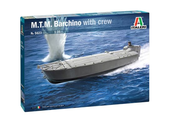 Збірна модель 1/35 моторний човен M.T.M. Barchino with crew Italeri 5623